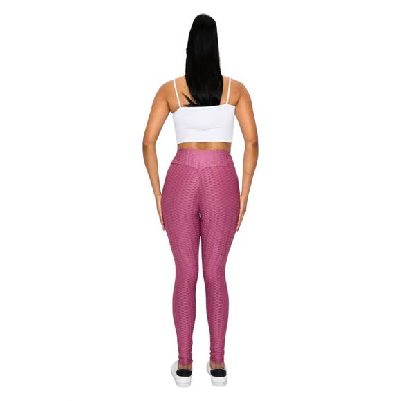 NEW VERY J honeycomb leggings in mauve - Picture 3 of 3